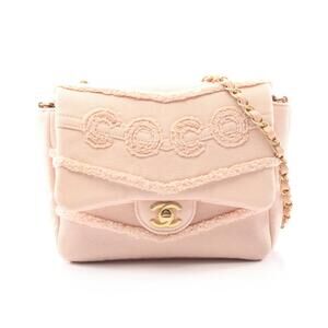 Chanel COCO Shoulder Bag Denim Pink